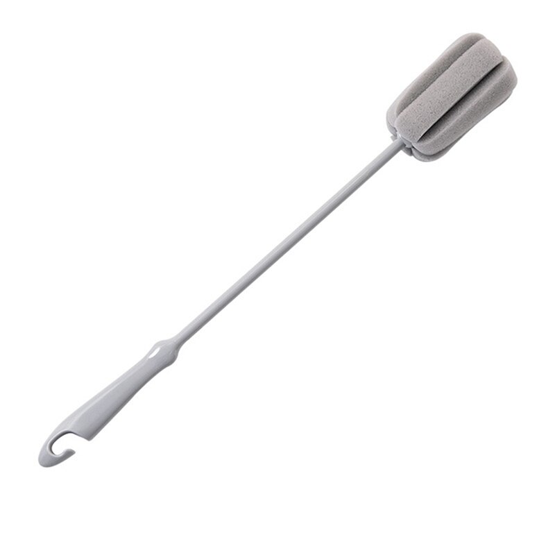 2Pc de esponja cepillo de botella de leche de vidrio de cocina limpieza y lavado limpio herramientas cepillo de limpieza de tazas de plástico mango corto y largo Han