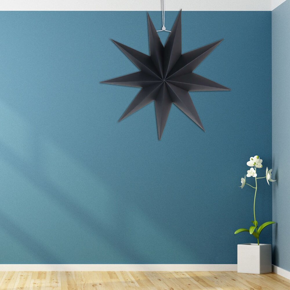 Paper Lamp Shade Star Lantern Lamp Accessory 30cm(Orange)