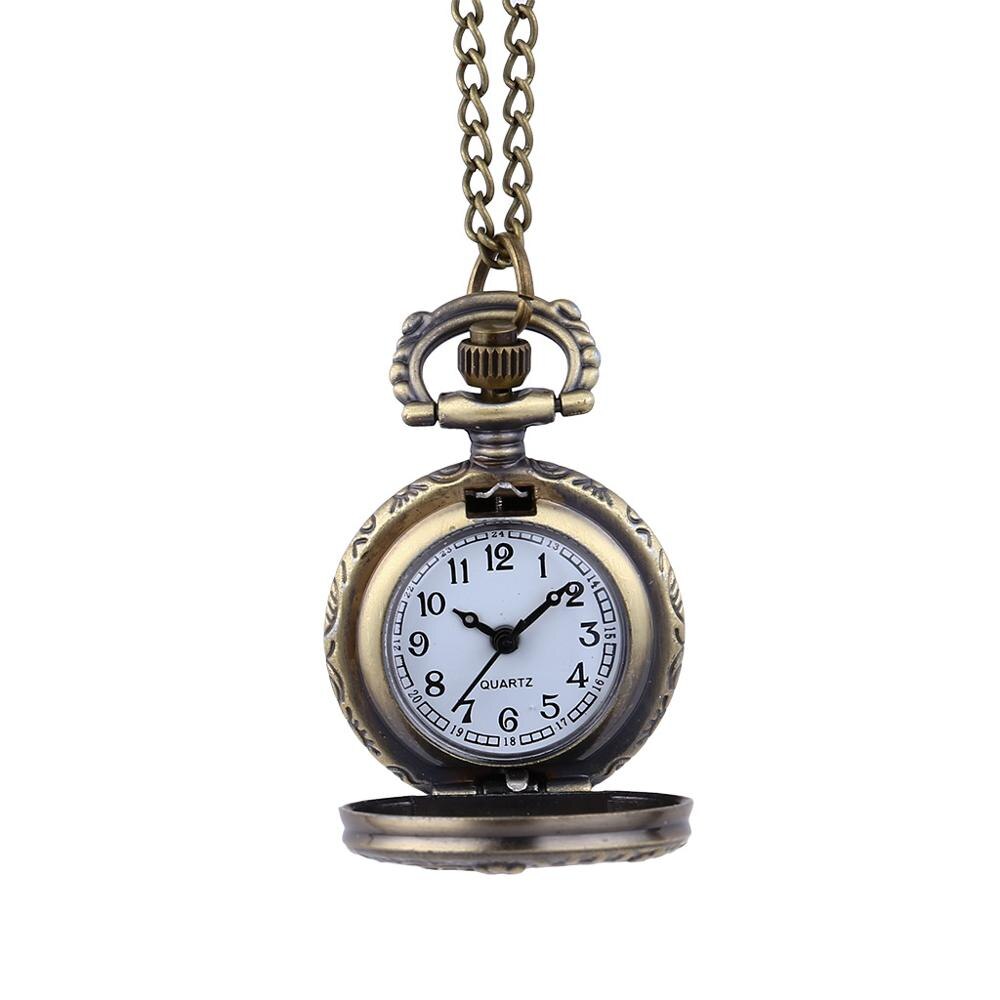 6111Vintage pocket watch Beautiful and lovely classical small sika deer quartz pocket watch