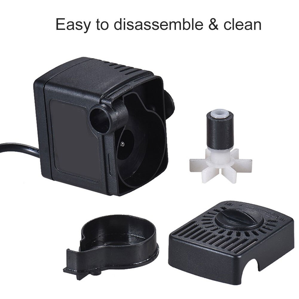 Mini pompe à eau 12V cc, USB 5V, Mini débit, étanche, sans balais, Submersible, régulation à 4 vitesses