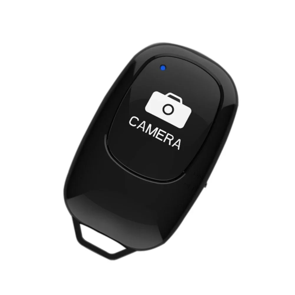 Akumulatorowy, zdalnie sterowany kontroler bezprzewodowy Mini Bluetooth Samowyzwalacz aparatu Przycisk zwalniania migawki Przycisk selfie: czarny