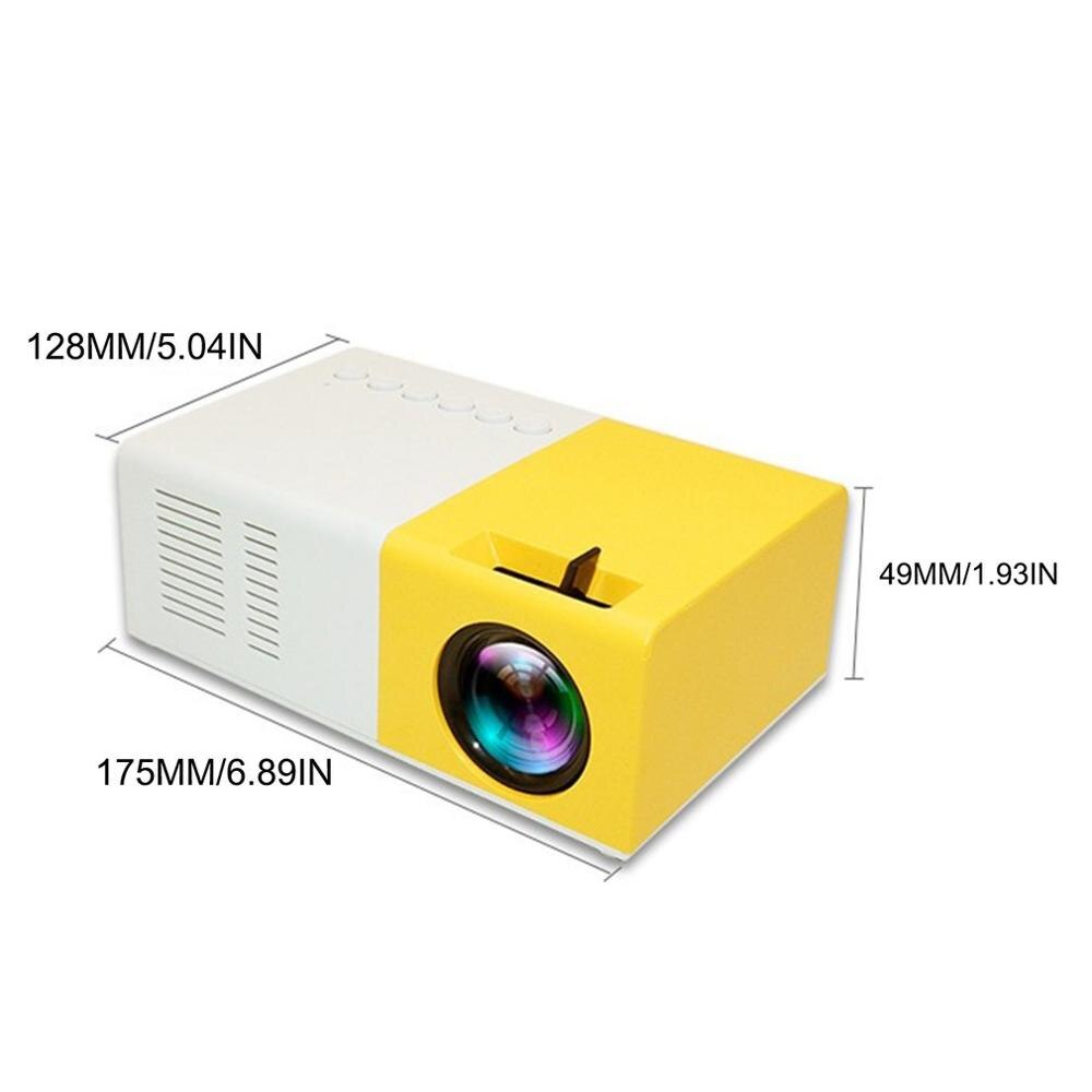 YG200 J9 Mini Projector Portable HD 1080P HDMI USB Projector Media Player Home Theater US 5-10 days