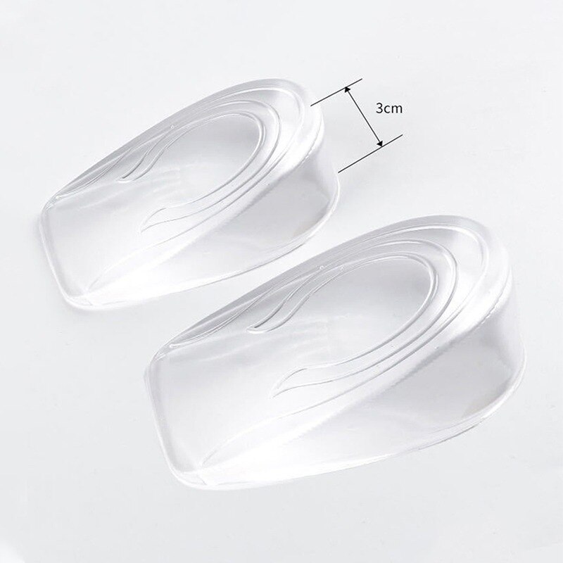 Semelles intérieures rehaussées pour femmes, massage orthopédique, soins des pieds, Invisible, rehausseur de hauteur, GEL, chaussures: 3CM / Men