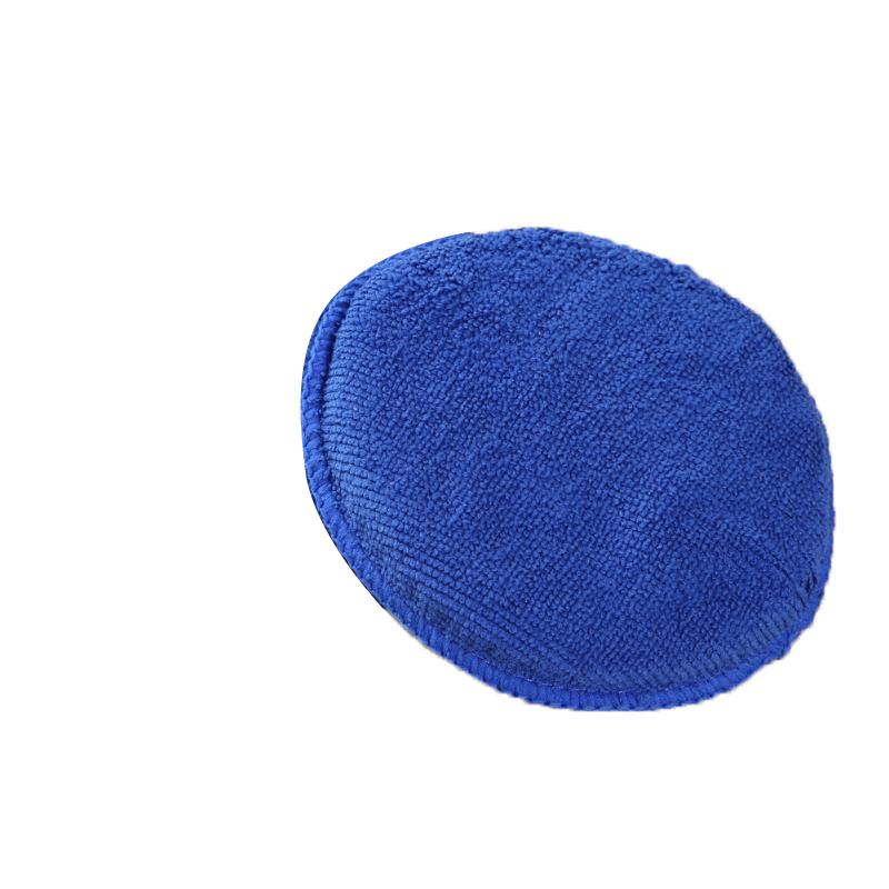 Esponja de microfibra para pulir y fregar, herramienta de limpieza de automóviles, esponja de microfibra redonda para pulir y limpiar el coche: 1