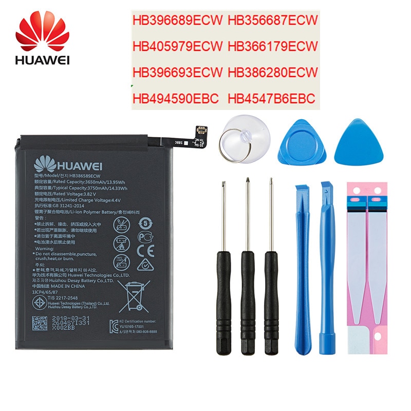 Original Huawei batería para HUAWEI Mate 9/Mate9 Pro/10/10 Pro /P20/P20 Pro/honor 8 9 10 Nova/Nova 2/Nova 2 Plus/Nova 3