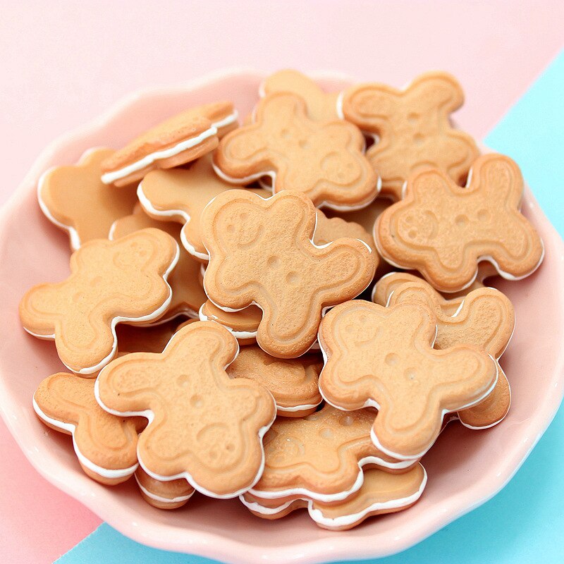 Boxislime Charms Resin Bear Koekjes Additieven Benodigdheden Accessoires Diy Kit Voor Pluizige Clear Cloud Knapperig Slime Klei