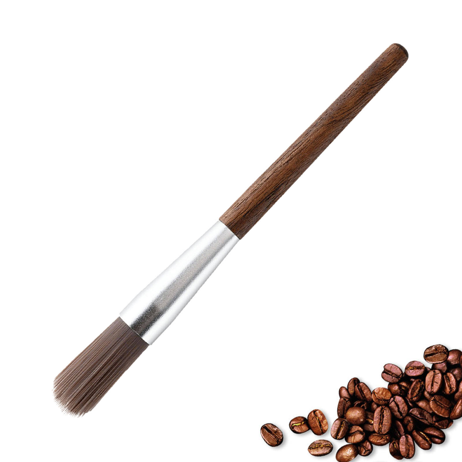 Coffee Grinder Cleaning Brush with Wood Handle, Easy to Clean: 13cm 