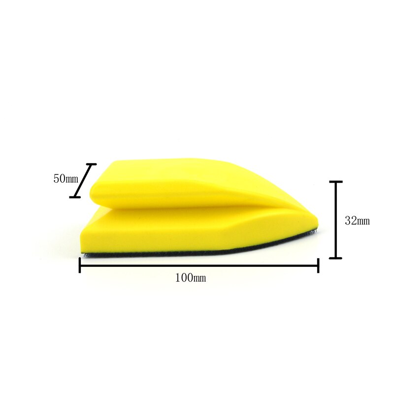 POLIWELL 1PCS 1~6 inch PU Foam Sanding Disc Holder Sandpaper Backing Polishing Pad Hand Grinding Block All Sizes Sanding Pad: 50x100mm