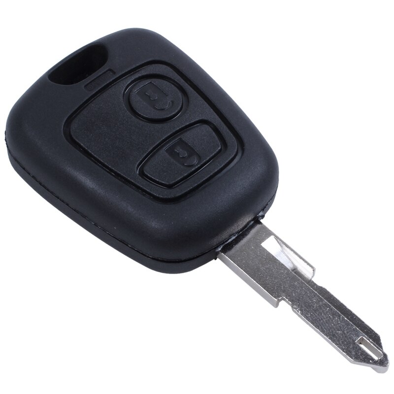433Mhz Remote 2 Button Blade W/Transponder Chip ID46 Voor Peugeot 206
