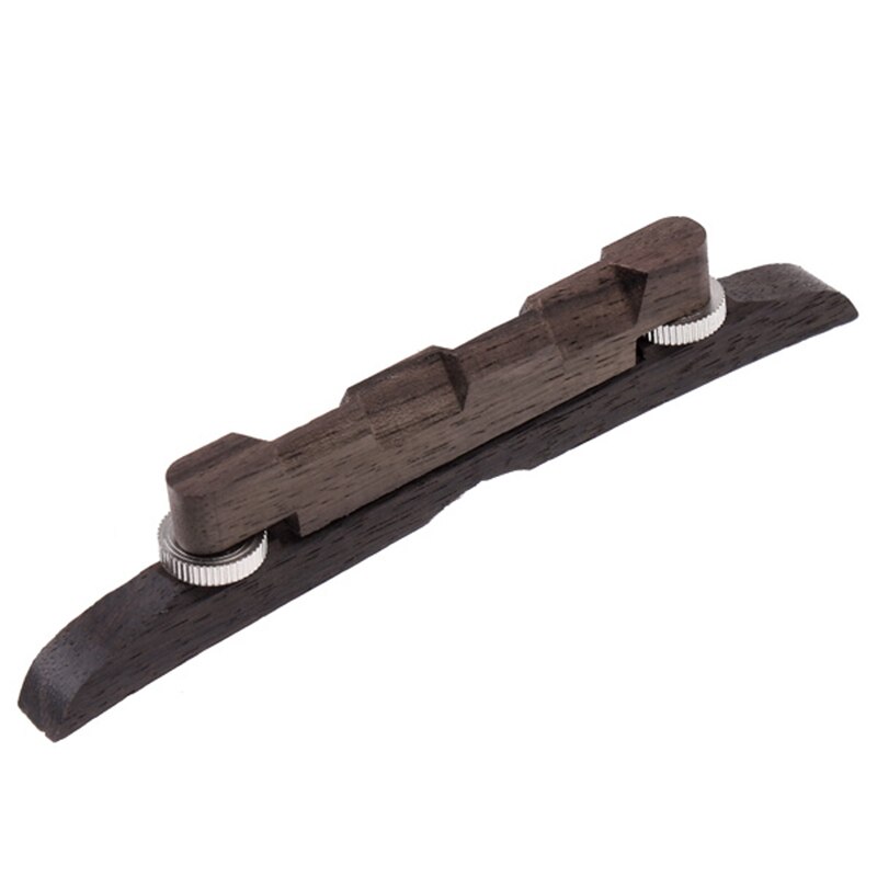 Puente de guitarra mandolina de palisandro ajustable de HLBY para instrumentos musicales mandolina