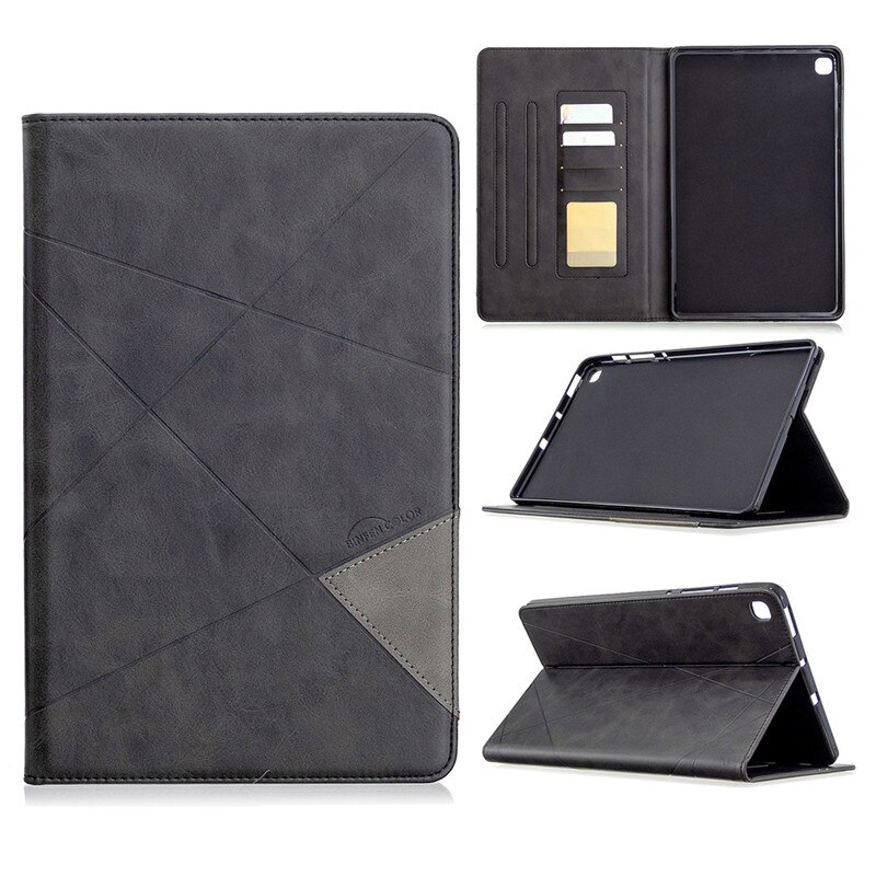 Case For Samsung Galaxy S6 Lite 10.4" SM-P610 SM-P615 Luxury Leather Stand Tablet Funda For Galaxy Tab S6 Lite Case P610 P615: 02 Black