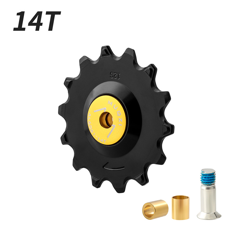 MUQZI Bike Pulley 11T 12T 13T 14T Rear Derailleur Jockey Wheel 7 8 9 10 11 12 Speed Chain Ceramic Pulley: VIOLET/紫罗兰