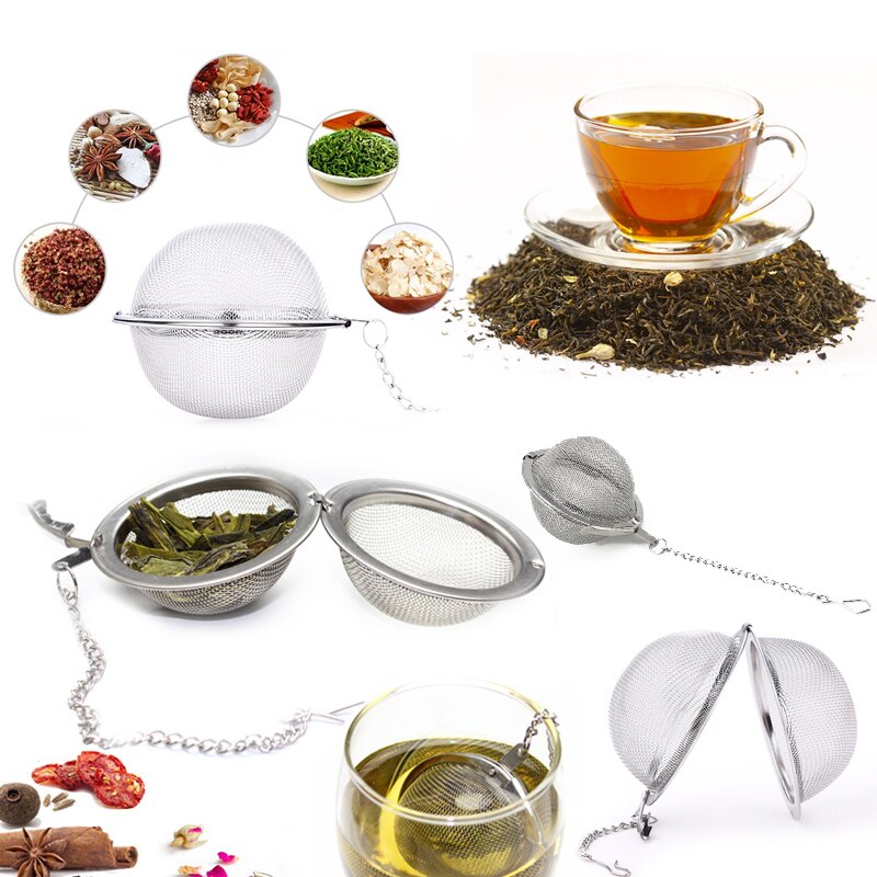 Strainer Seasoning Bags Tea Stainless Steel Infuser Locking Home Spice Kettles Egg Egg Office Shaped