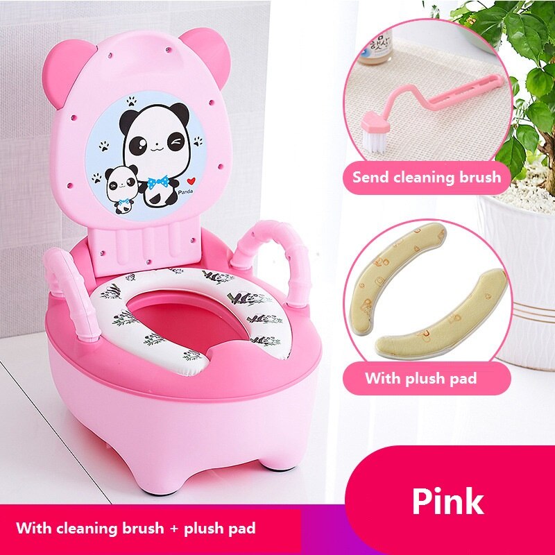 Kids Toilet Trainer Bedpan Baby Potty Children&#39;s Cartoon Toilet Portable Toilet Comfortable Seat Toilet Train Baby To The Toilet: C
