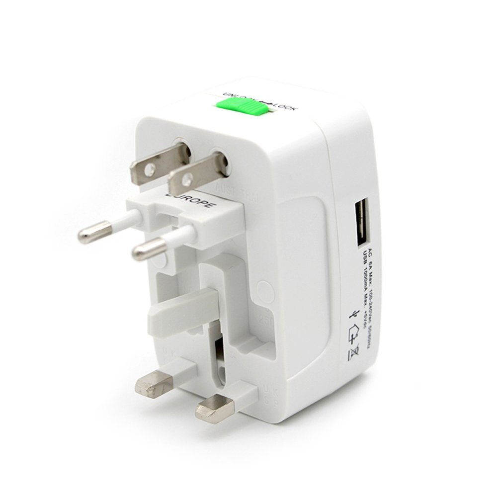 Electric Plug Socket Adapter International Travel Adapter Universal Travel Socket Usb Power Charger Converter: Default Title