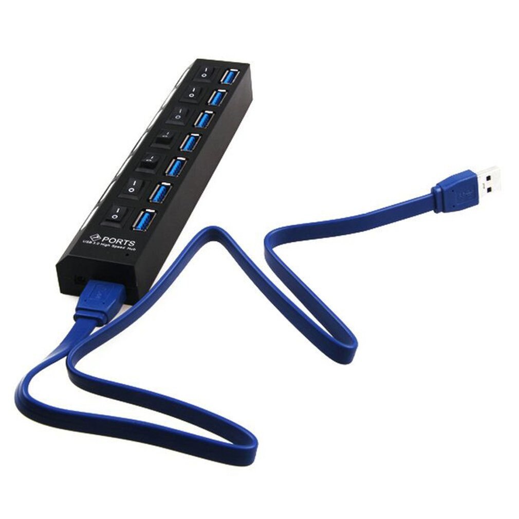 USB 3.0 HUB 2.0 HUB Multi USB Splitter 7 Port Expander Multiple USB 3 Hub with Power Adapter USB3.0 Hub with Switch /