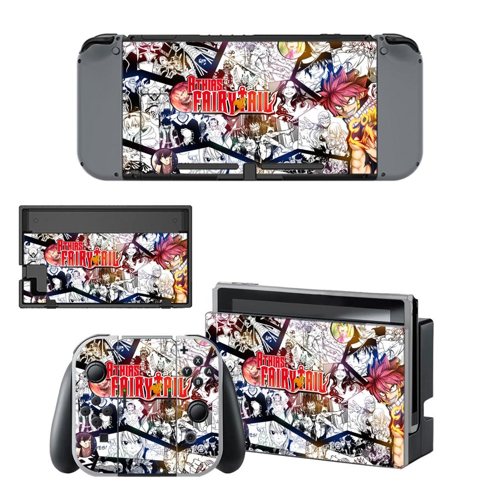 Nintendoswitch Haut Fee Schwanz Nintend Schalter Aufkleber Aufkleber für Nintendo Schalter Konsole Freude-con Controller Dock Skins Aufkleber