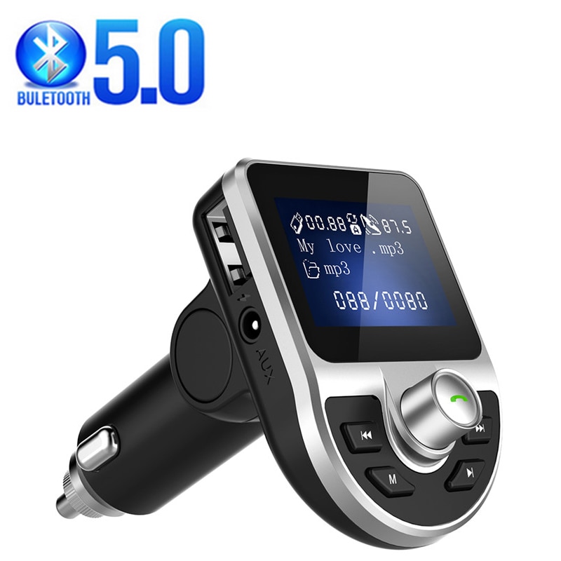 Car Charger Voor Iphone 11 Fm-zender 5.0 Bluetooth Ontvanger Auto MP3 Speler Multipoort Usb Adapter Auto Accessoires