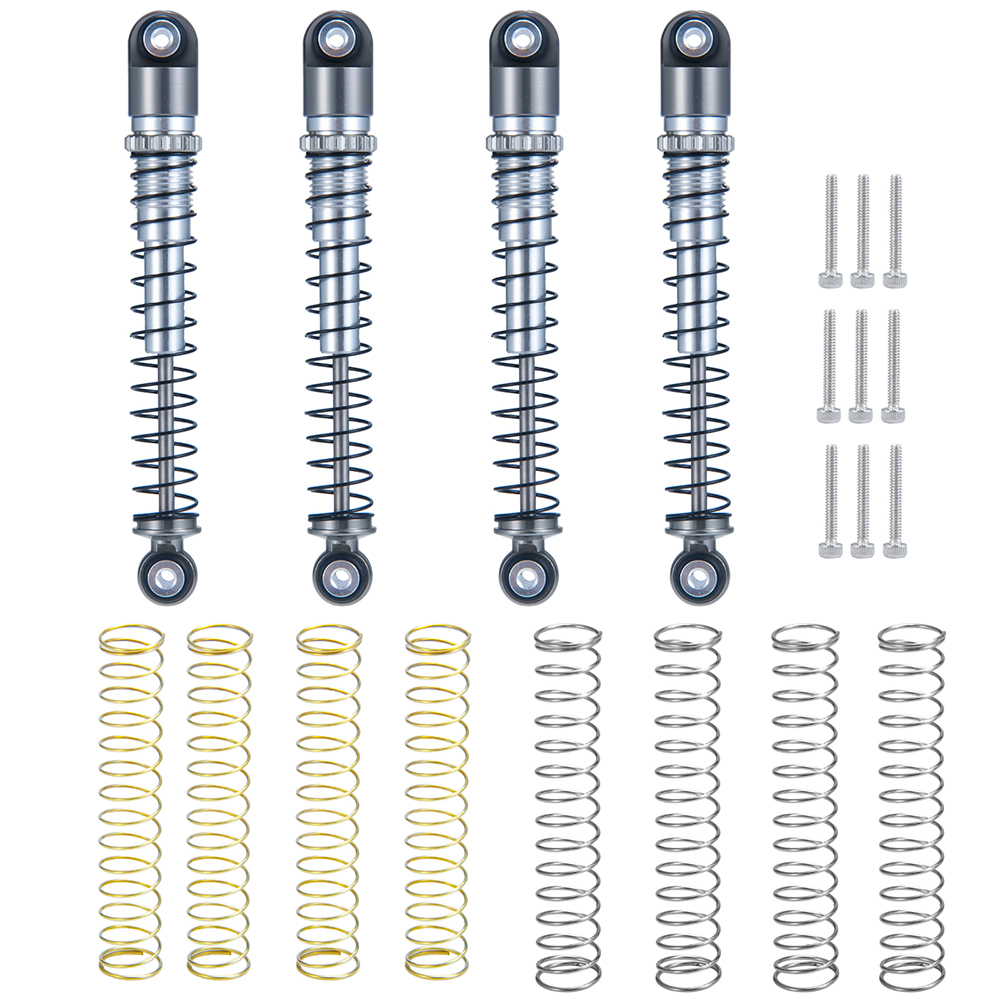 YEAHRUN 31/32/39, 5/43/48/53mm amortiguador de aleación de aluminio para Axial SCX24 1/24 RC coche camión actualización piezas Accesorios