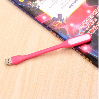 5 stk. bærbar usb ledet mini boklampe leselampe til datamaskintastatur lesing bærbar pc bærbar pc beskytter synet leselampe: Rosa