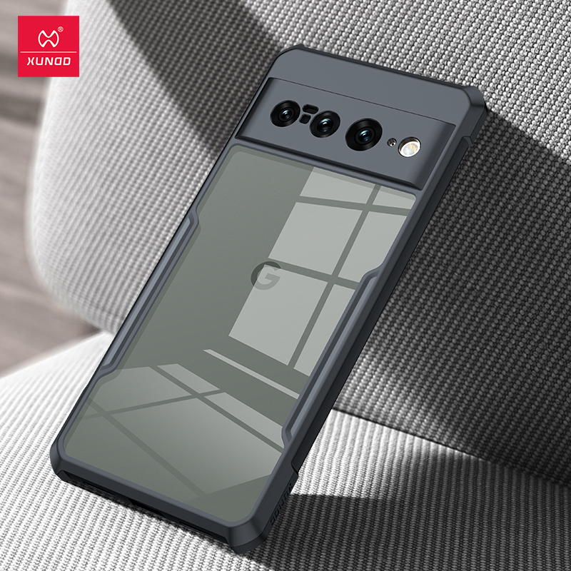Xundd Voor Google Pixel 7 Pro Pixel 6A 6 Pro 7A 9 Pro XL Case, Airbag Anti Shell Acryl + TPU Terug Clear Lens Bescherming Cover: Tpu