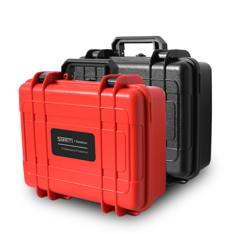 Protective safety Toolbox ABS Plastic Box Hardware Toolbox Equipment Camera Case Waterproof Shockproof with sponge 275x230x100mm