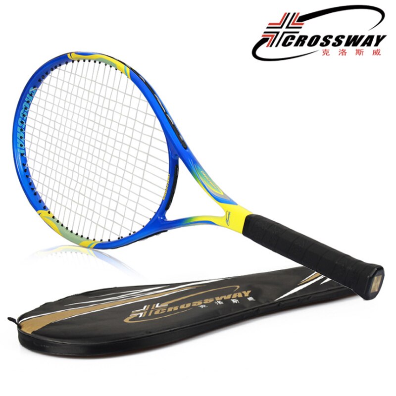 Crossway 722 Carbon Fiber Tennis Racket Racquets Equipped with Bag Tennis Grip Size 4 1/4