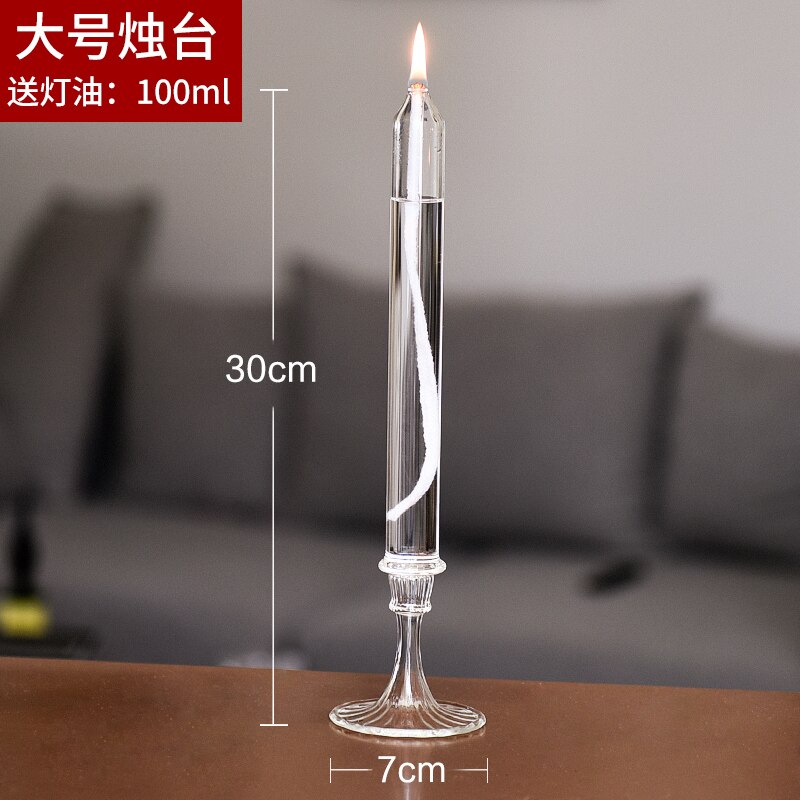 Minimalist Glass Candle Holder Crystals Cylinder Wedding Decoration Table Centerpieces Nordic Style Tea Candle Holder