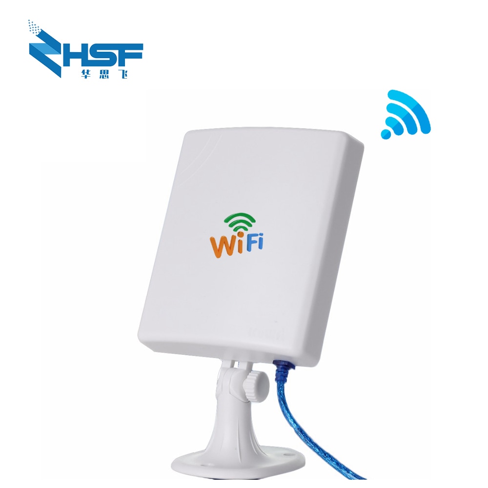 2.4G WiFi USB receiver 150Mbps high gain 14DBi antenna 5m cable high power wireless network card outdoor waterproof remote Wifi