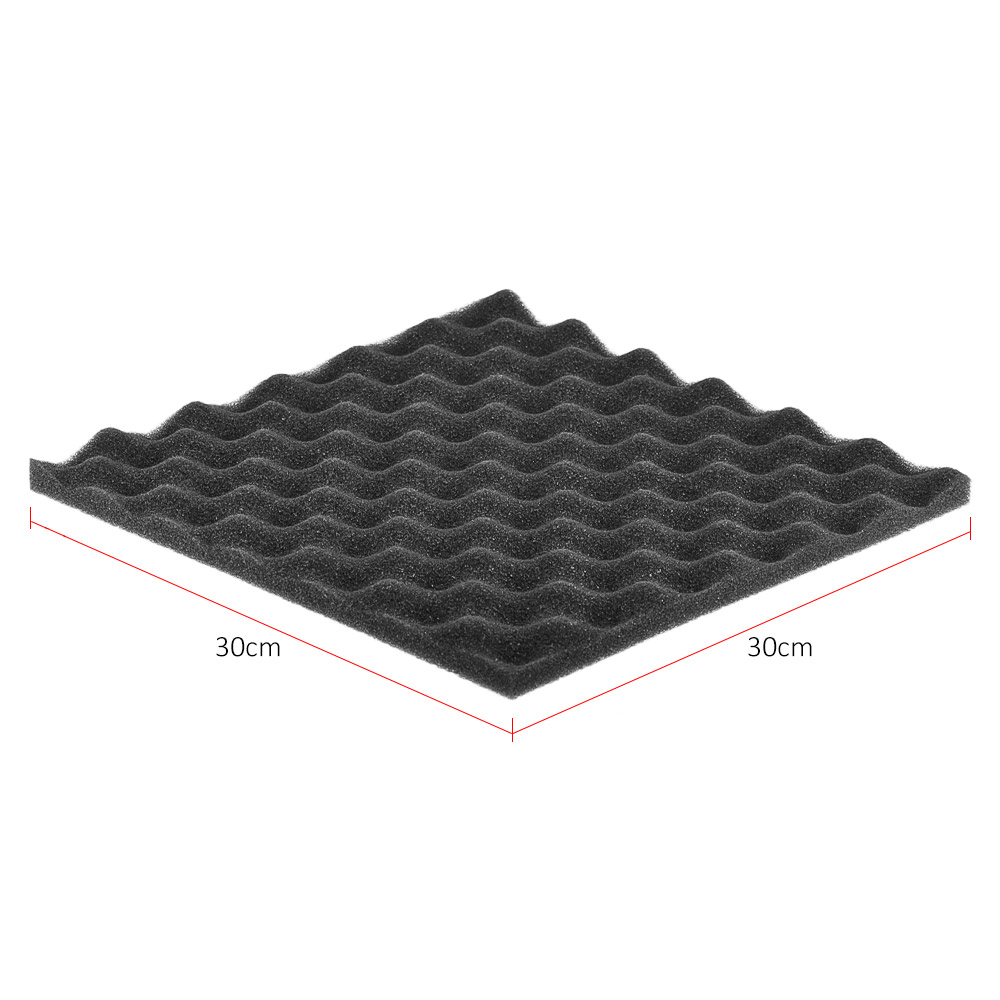 12 Pack Studio Acoustic Foams Panels Sound Insulation Foam 30 * 30cm/ 12 * 12in