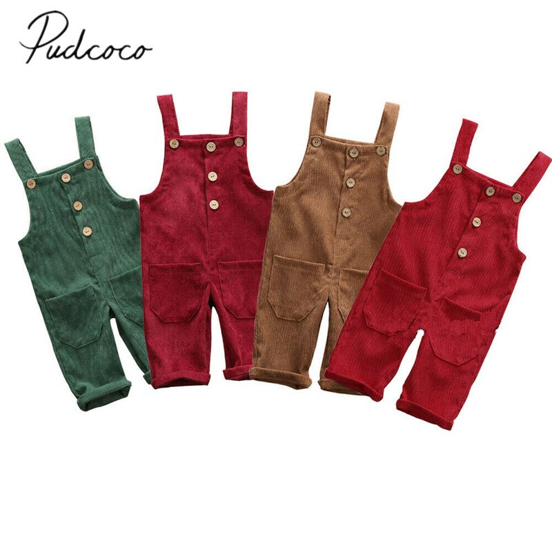 Baby Zomer Kleding Kind Jongens Peuter Kids Overalls Jarretel Broek Casual Corduroy Baby Bib Broek Effen Uitloper 0-5T