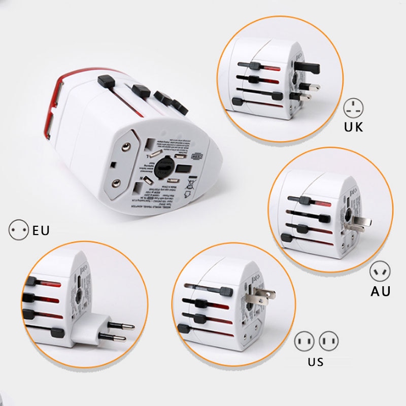 universal travel adapter multi socket For US UK EU AU plug adapter