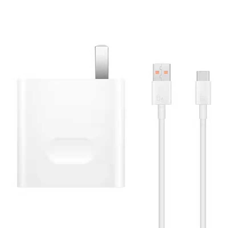 Huawei P50Pro Nova 9 Oplader 66W 40W Snelle Lading Reizen Adapter Super Charge Voor Mate 40 30 Pro p40 30 Honor 6A Usb Type C Kabel: US charger and cable