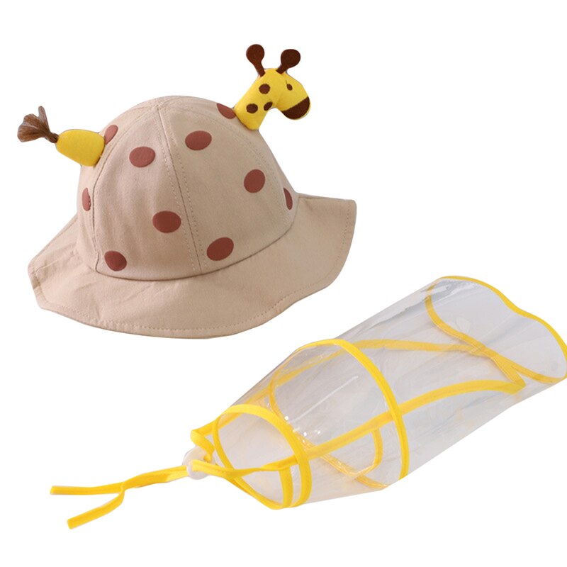 Cappelli protettivi anti-spurgo per bambini ragazzi ragazze protezione degli occhi antipolvere bambini ragazzi ragazze pescatore cappelli anti-saliva: khaki