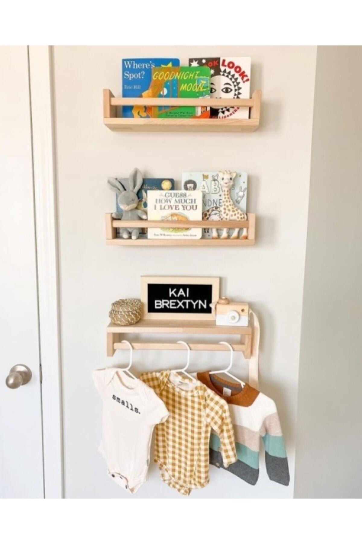 Montersori Boekenplank Boekenkast Libary Natuurlijke Hout Kind Baby Kind Kids