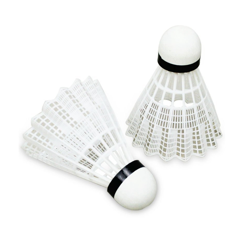 6pcs Fine Sporting Soft Plastic Badminton Shuttlecock White