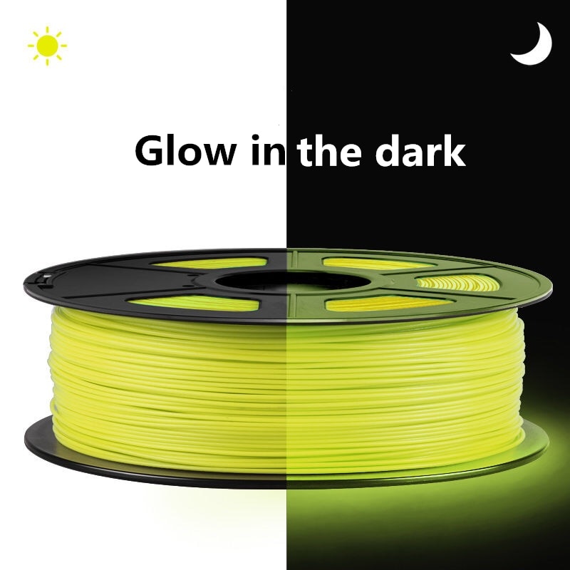 PETG 3D Printer Filament 1.75 Mm 1Kg Printing Luminous Glowing In The Dark Green Orange Blue Yellow Red Materials Fluorescence