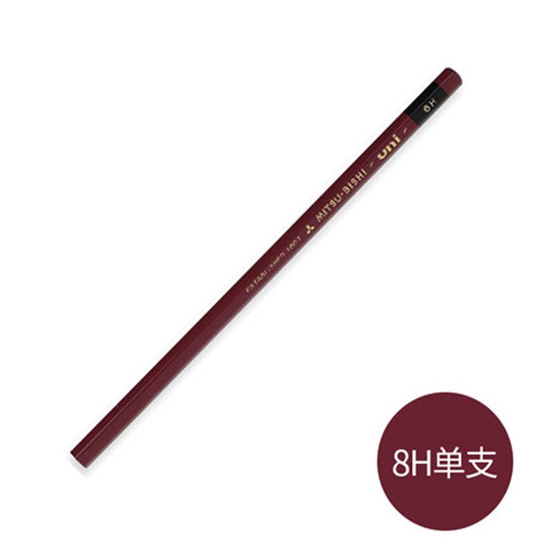 Uni 1887 Geavanceerde Hout Potlood Hardheid Test Potlood Tekening Potlood HI-UNI 1Pcs: 8H 1PCS