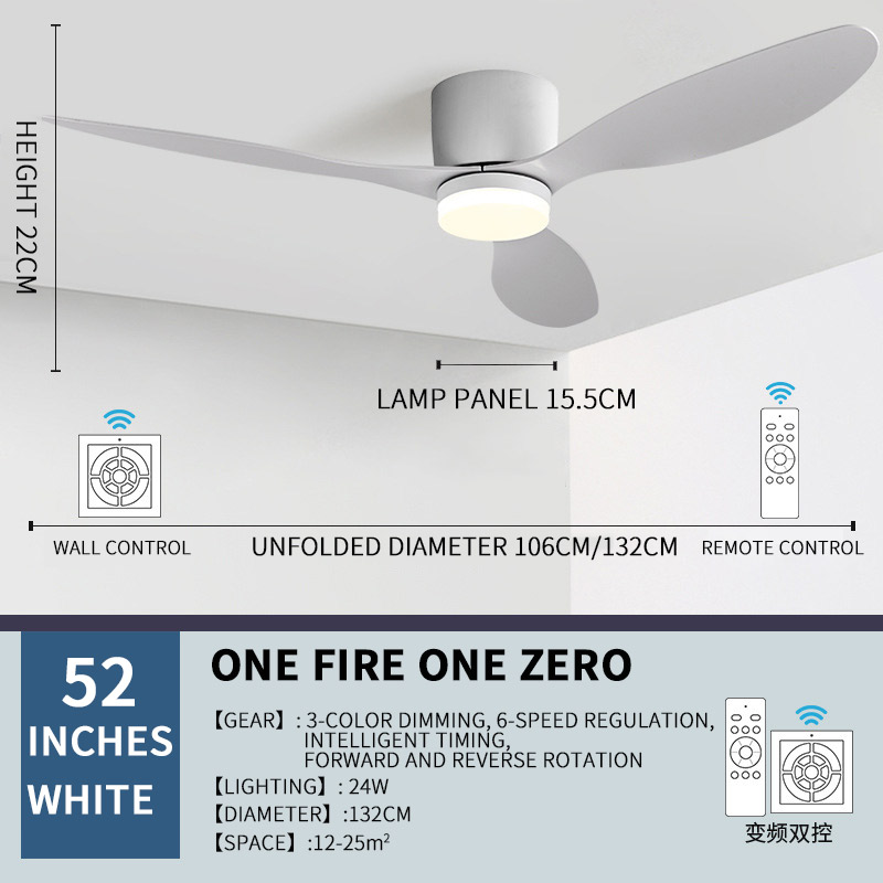 Led-lampa dc-motor modern takfläkt kök vardagsrum matsal hushåll hög luftvolym fjärrkontroll pendellampa: Röd
