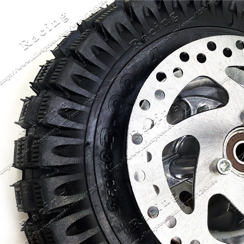 3.00-4 Electric Scooter Front Wheel tyre Alloy Rim hub and inner tube wheels 140MM Brake Disc Plate Gas scooter bike