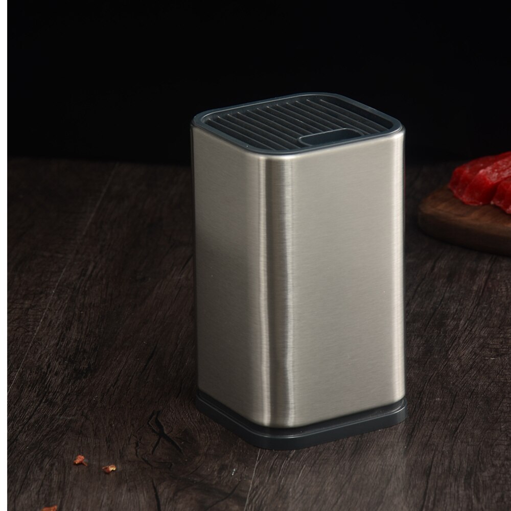 XYj Stainless Steel Kitchen Knife Stand 6 inch Cooking Tool Knife Block Kitchen Restaurant Helper Knife Stand