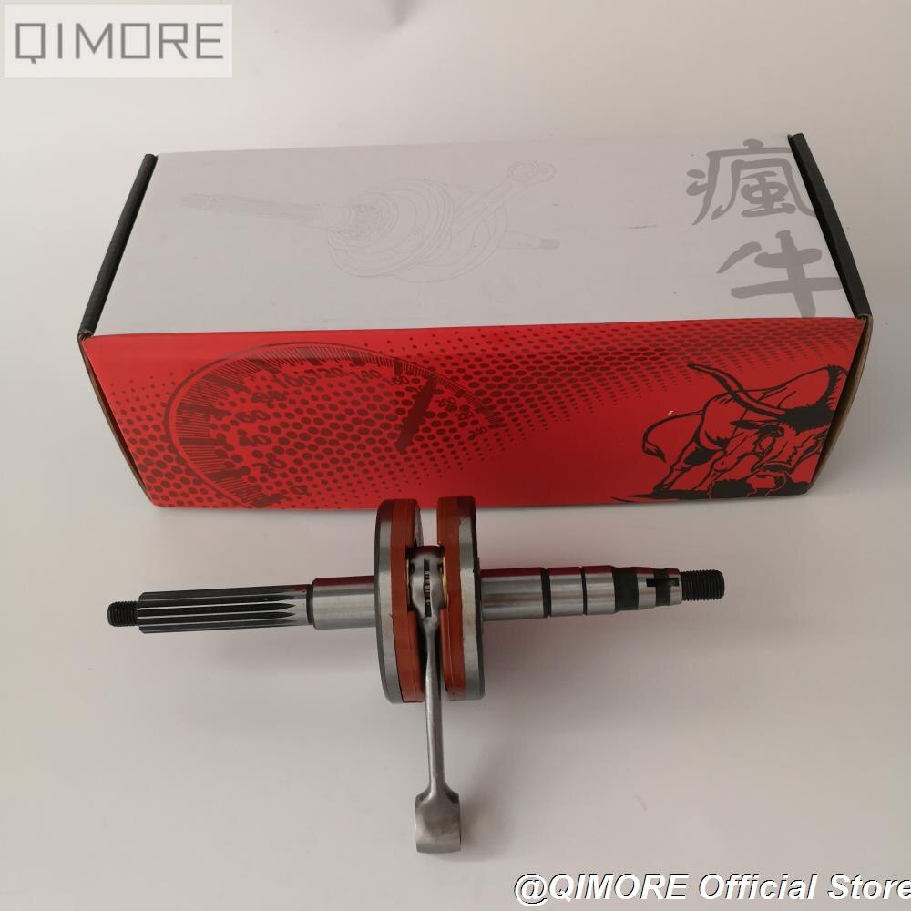 +2mm Stroker Performance Crankshaft for 2 stroke 90cc Scooter Moped ATV QUAD Minarelli 1E50QMF JOG90 4DM KEEWAY Hurricane 90