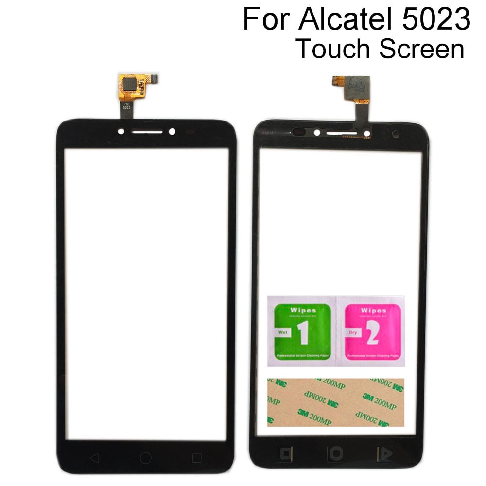 5.5 ''berühren Bildschirm Glas Für Alcatel Pixi 4 Plus Energie OT5023 5023E 5023F 5023 Digitizer Tafel Sensor Werkzeuge 3M Kleber Tücher