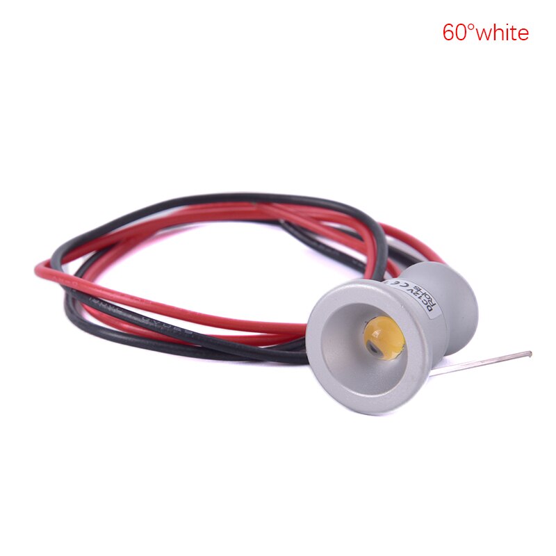 Foco de armario Led de 12V, Mini foco de luz empotrable impermeable IP65, luz de exhibición de armario, cuerpo de aluminio de 1W