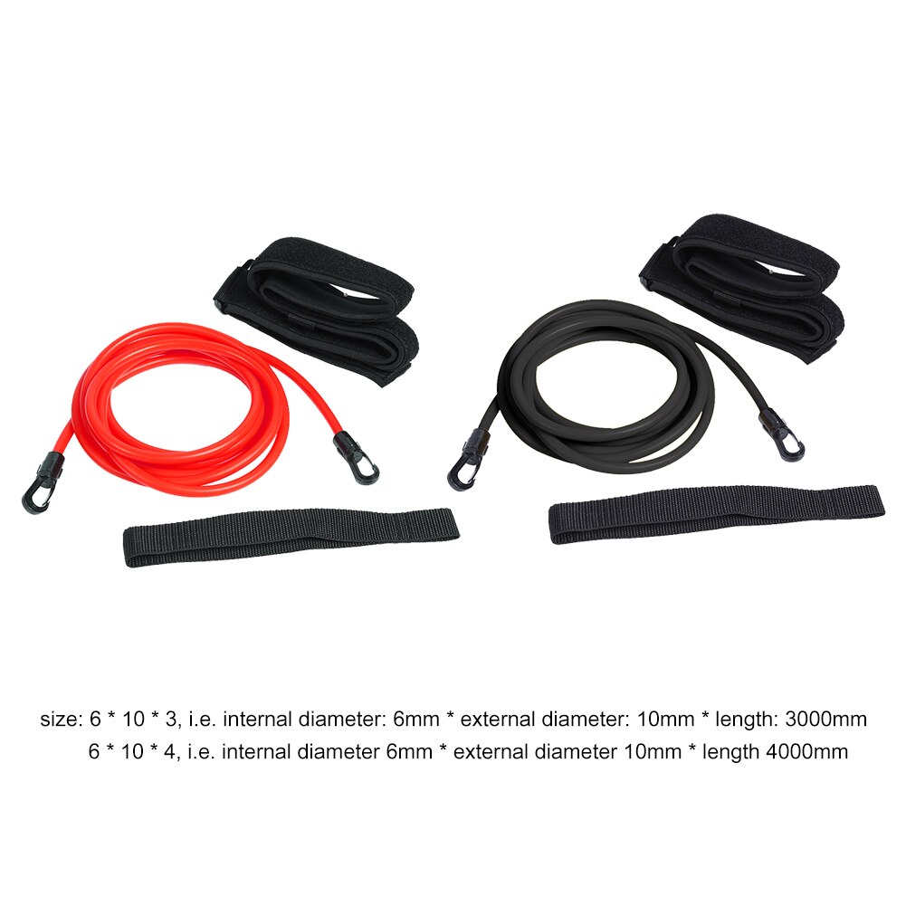 Adjustable Swimming Safe Elastic Traction Rope Swimming Training Resistance Belt Multi-function Equipment for Exercise