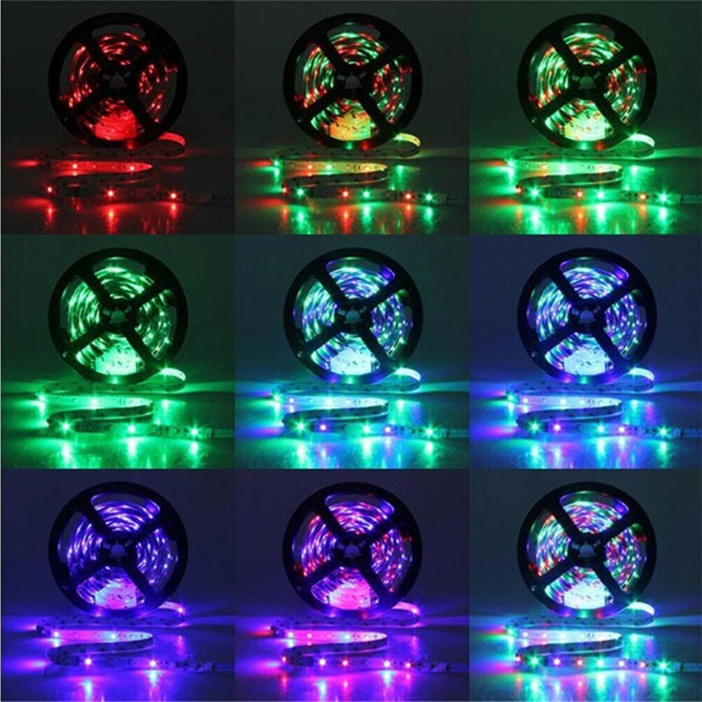 10M 3528 SMD RGB Flexible LED Light Strip 600LEDs +44 Key IR Remote Controller
