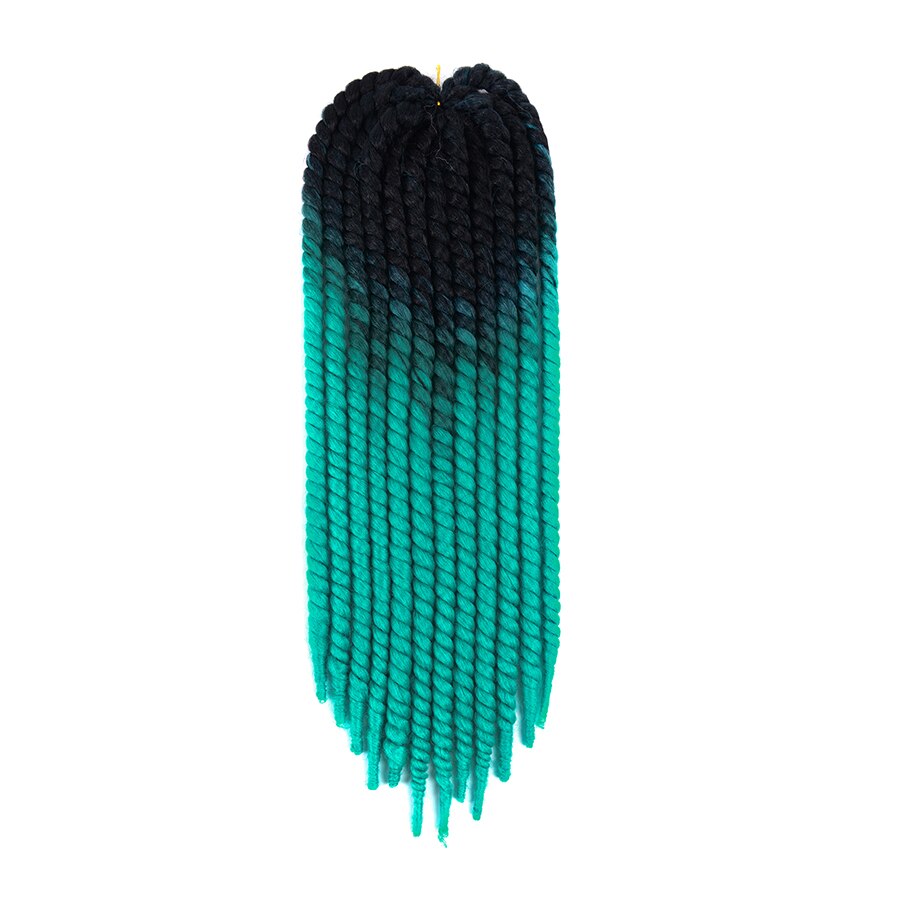22 ''120g 20 couleur havane Mambo torsion cheveux Crochet tresses synthétique Ombre Crochet cheveux tressage cheveux violet: P4 / 24