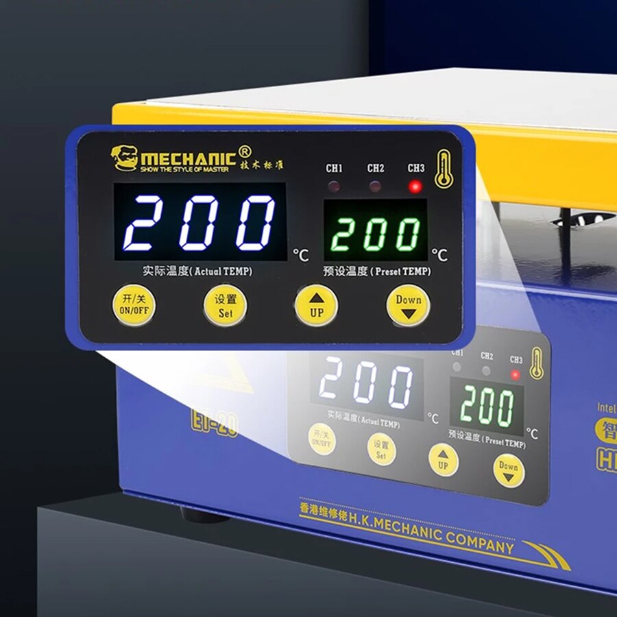 Monteur Mobiele Telefoon Reparatie Smart Cnc Constante Temperatuur Verwarming Tafel Voor Verwijderen Midden Frame En Scherm Van De Mobiele Telefoon