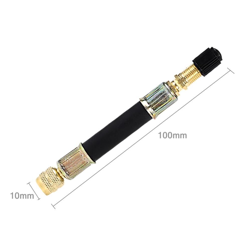 Vodool 100mm/140mm/190mm universal flexibel gummislang bil hjul ventil skaft däck ventil förlängning med lock bil ventil stammar lock: 100mm