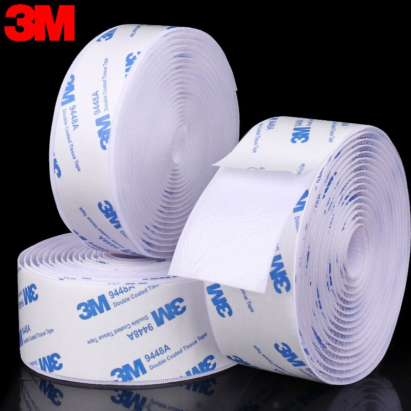 20/25/30/50/100mm 3M Velcro for Carpet Hook Loop Fastener Self Adhesive Tape Sewing Cloth Strap Roll Strong Sheet Auto Sticker